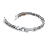 Vintage Style PU Leather Bracelet with Magnetic Buckle, Birthday Jewelry Gift