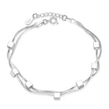 Geometric Pentagram Bracelets Double Snake Bone Chain Jewelry