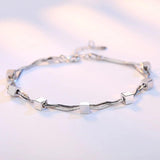 Geometric Pentagram Bracelets Double Snake Bone Chain Jewelry