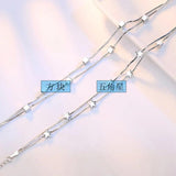 Geometric Pentagram Bracelets Double Snake Bone Chain Jewelry