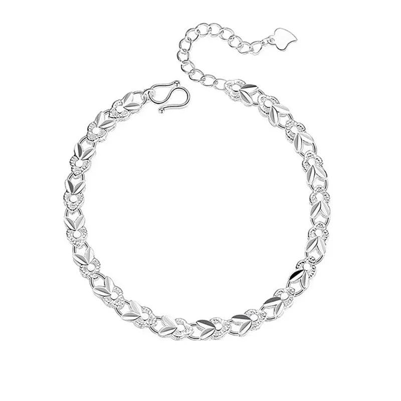 Lucky Rabbit Bracelet Silver Plated Women Sweet Birthday Gift
