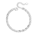 Lucky Rabbit Bracelet Silver Plated Women Sweet Birthday Gift