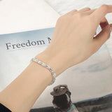 Lucky Rabbit Bracelet Silver Plated Women Sweet Birthday Gift