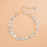 Lucky Rabbit Bracelet Silver Plated Women Sweet Birthday Gift
