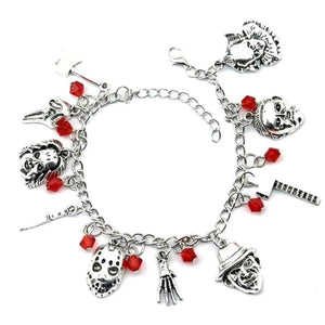 Horror Classic Scary Movies Charm Bracelet Jewelry Series Halloween Creepy