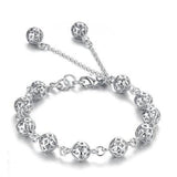 Hollow Out Ball Bracelets Ethnic Retro Silver Plated Birthday Jewelry