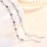 Sweet Zircon Crystal Heart Bracelet Women Edition
