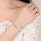 Sweet Zircon Crystal Heart Bracelet Women Edition