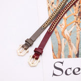 Leather Bracelet Wrap Thick Chain Short Wide Bracelet For Women
