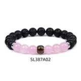 Natural Gemstone Bracelet Amethysts Tiger Eye Lapis Lazuli Yoga Bracelet