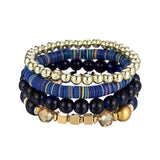 Multilayer Stackable Bead Bracelets Set Multicolor Jewelry
