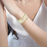 Multilayer Stackable Bead Bracelets Set Multicolor Jewelry