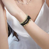Multilayer Stackable Bead Bracelets Set Multicolor Jewelry