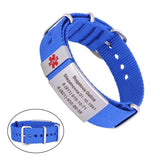 Engraved Medical Alert Bracelet Sport Safe ID Bracelet