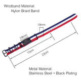 Custom Medical Alert Bracelet Engraved Nylon Wristband