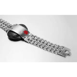 Men's Medical Alert ID Tag Bracelet Stainless Steel Bangle Wrist Cuba Link