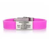 Personalized Womens' Medical ID Bracelet Child Safety Wristband