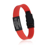 Personalized Womens' Medical ID Bracelet Child Safety Wristband