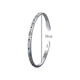 Tibetan Silver Charm Bracelet Bangle Women Men Jewelry On Hand Gift