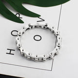 Men's Titanium Steel Bracelet Punk Chains Biker Bangle