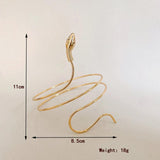 Punk Twisted Coiled Snake Bracelet Women Retro Spiral Arm Cuff Armlet Armband
