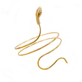Punk Twisted Coiled Snake Bracelet Women Retro Spiral Arm Cuff Armlet Armband