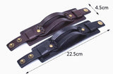 Brown Leather Punk Bracelets for Men