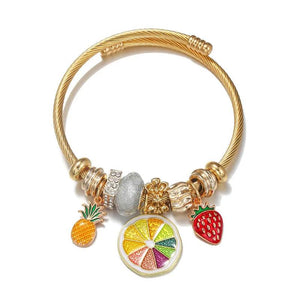 Butterfly Charms Bracelet for Women Girls Adjustable Bangle Cuff