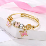 Butterfly Charms Bracelet for Women Girls Adjustable Bangle Cuff