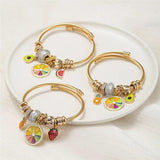 Butterfly Charms Bracelet for Women Girls Adjustable Bangle Cuff