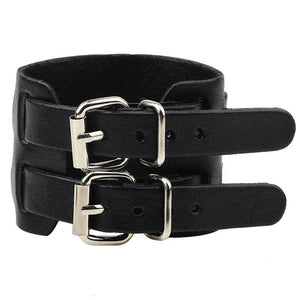 Retro Leather Cuff Bracelet with Adjustable Clasp