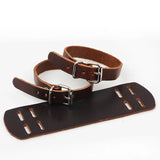 Retro Leather Cuff Bracelet with Adjustable Clasp