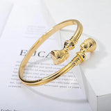 Punk Egyptian Nefertiti Queen Bracelet Bangles Vintage Stainless Steel