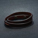 Men's Punk Vintage Leather Rope Bracelet Bangle