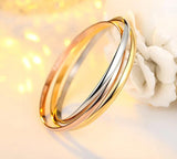 Women Bracelet Stainless Steel 3 Set Bangles Punk Jewelry
