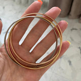 Women Bracelet Stainless Steel 3 Set Bangles Punk Jewelry