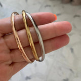Women Bracelet Stainless Steel 3 Set Bangles Punk Jewelry