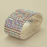 Multicolor Rhinestone Crystal Bracelet for Women Bridal Wedding Prom Jewelry
