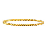 Stainless Steel Twist Rope Bangle Bracelet For Women 3mm
