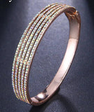 Zircon Stone Gun Bangle Women Bracelet Wedding Party