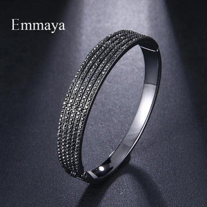 Zircon Stone Gun Bangle Women Bracelet Wedding Party