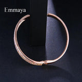 Zircon Stone Gun Bangle Women Bracelet Wedding Party