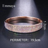 Zircon Stone Gun Bangle Women Bracelet Wedding Party