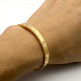 Stainless Steel Crystal Heart Bracelet Women's Jewelry
