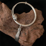 Vintage Flower Tassel Elephant Bracelet
