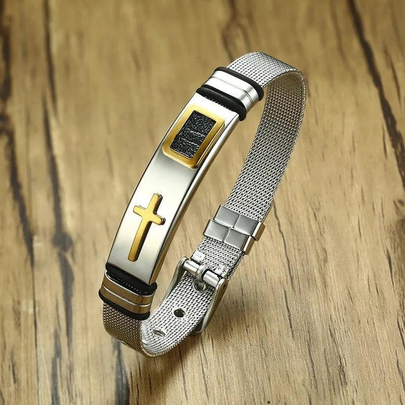 Adjustable Length Bracelet for Women Men Bangle Watch Band Stainless Steel