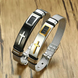 Adjustable Length Bracelet for Women Men Bangle Watch Band Stainless Steel