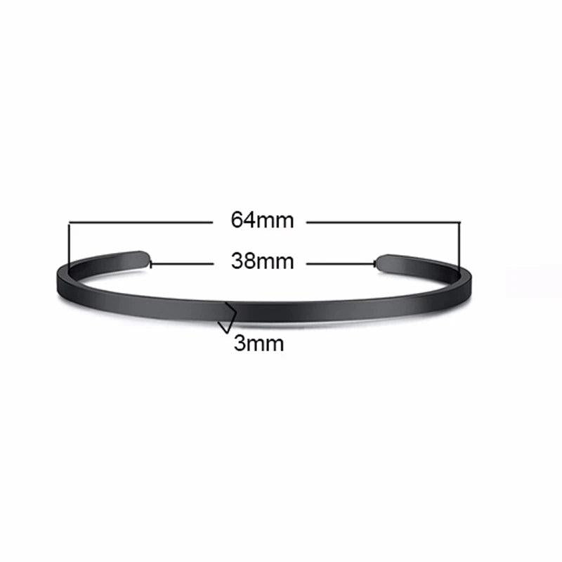 Men's Stainless Steel Bangle Bracelet