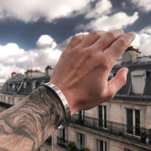 Men's Stainless Steel Bangle Bracelet