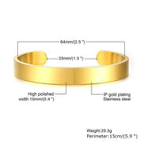 Men's Stainless Steel Bangle Bracelet
